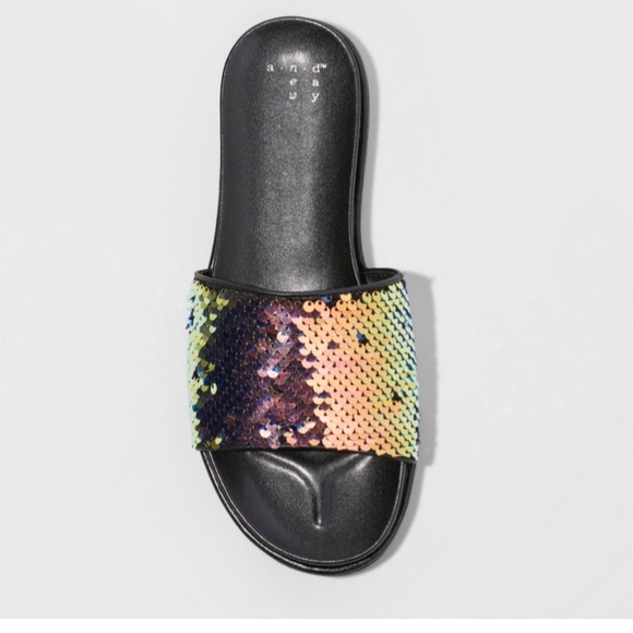 Adila Slide Sandals - A New Day™ Black - Picture 3 of 3